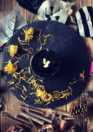 植物性★お豆腐と黒ゴマのケーキ-レシピのメイン写真