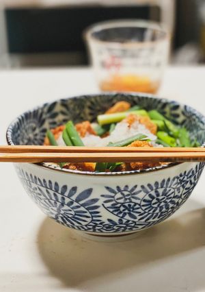 簡単!おろしから揚げうどん♪-レシピのメイン写真