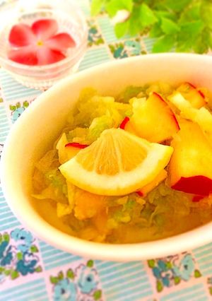 りんごとキャベツのさっぱり塩レモンサラダ-レシピのメイン写真
