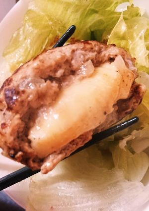 (男のレシピ)チーズイン！ハンバーグ-レシピのメイン写真