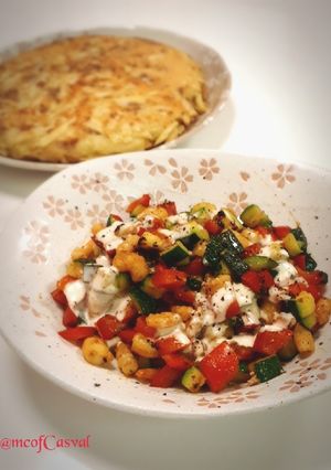 ズッキーニとパプリカの焼き野菜サラダ-レシピのメイン写真