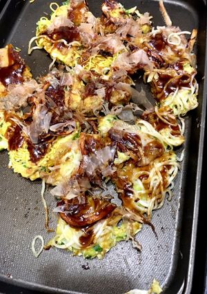 大人気！ホットプレートでお好み焼き-レシピのメイン写真