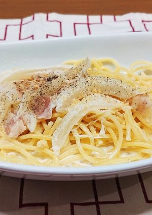 簡単☆白いスープパスタ-レシピのメイン写真