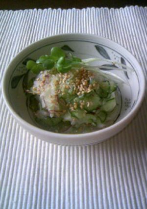 簡単酢の物ゴマ風味♪-レシピのメイン写真