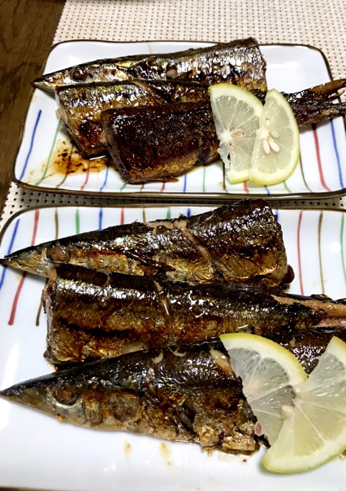 生サンマの黒酢焼き-レシピのメイン写真