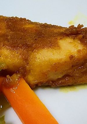 秋鮭のムニエル　カレー風味で-レシピのメイン写真