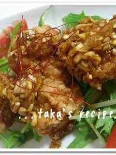 鶏のから揚げ♪ねぎのさっぱりソース。。-レシピのメイン写真