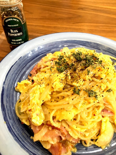 ふわトロ卵とベーコンのパスタ-レシピのメイン写真