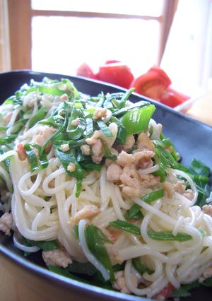 そうめんのうめ味チャンプルー-レシピのメイン写真