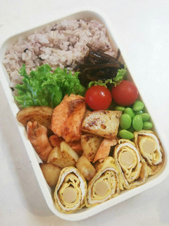お弁当(10/21))鮭のじゃがバター-レシピのメイン写真