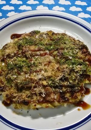 かきあげリメイク　お好み焼き-レシピのメイン写真