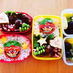 รูปของ フォートナイト☆キャラ弁☆トマトヘッド