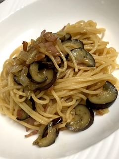 ベーコンとなすの和風パスタ-レシピのメイン写真