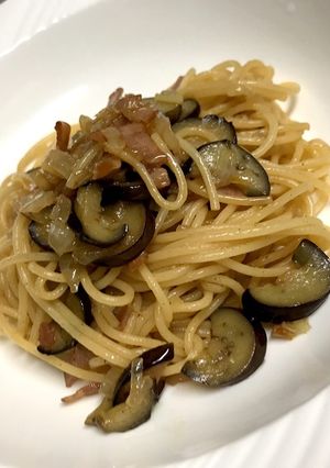 ベーコンとなすの和風パスタ-レシピのメイン写真