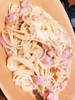 牛乳でカルボナーラ-レシピのメイン写真