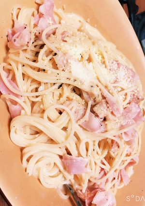 牛乳でカルボナーラ-レシピのメイン写真