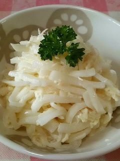 大根とホタテ貝柱(缶詰)のマヨサラダ-レシピのメイン写真