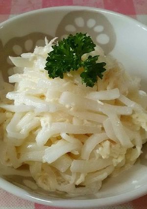 大根とホタテ貝柱（缶詰）のマヨサラダ-レシピのメイン写真