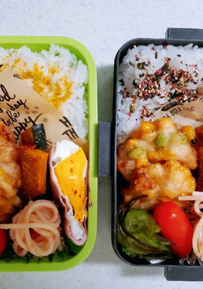 ☆高校生娘と私のお弁当☆128-レシピのメイン写真