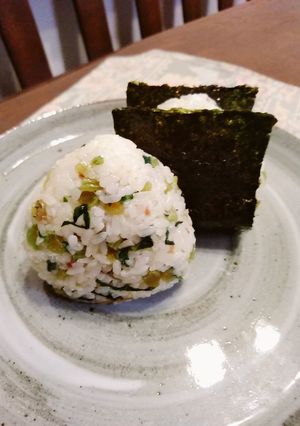 梅干し菜飯のおむすび-レシピのメイン写真
