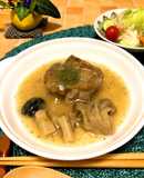 きのこ達&豚肩ロースブロック肉の柔らか煮