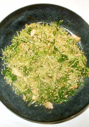 水菜ツナ缶のゴマあえ♪簡単-レシピのメイン写真