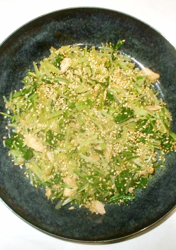 水菜ツナ缶のゴマあえ♪簡単-レシピのメイン写真