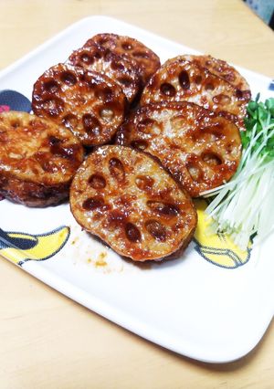 生姜たっぷりレンコン挟み焼き-レシピのメイン写真