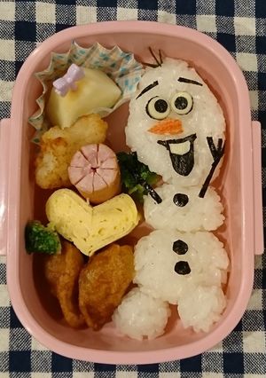 ☆アナ雪 オラフ キャラ弁☆-レシピのメイン写真