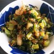 大根の葉の油炒め。皮も葉も♪