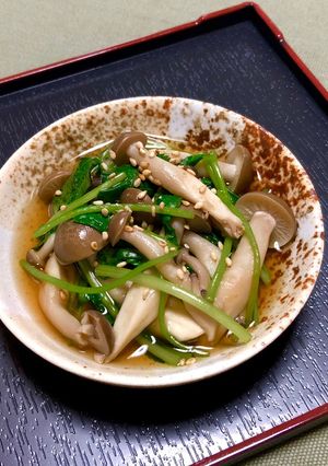 ふわっと香る＊しめじと三つ葉の煮浸し-レシピのメイン写真