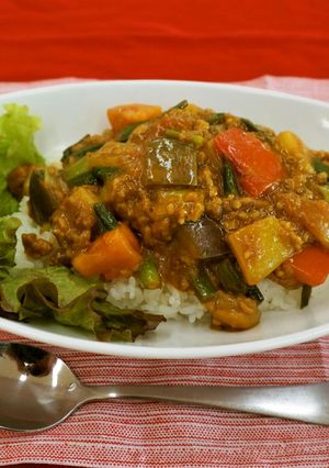奈良のいろどりキーマカレー-レシピのメイン写真