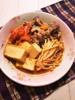 ピリ辛キムチの味噌肉豆腐-レシピのメイン写真