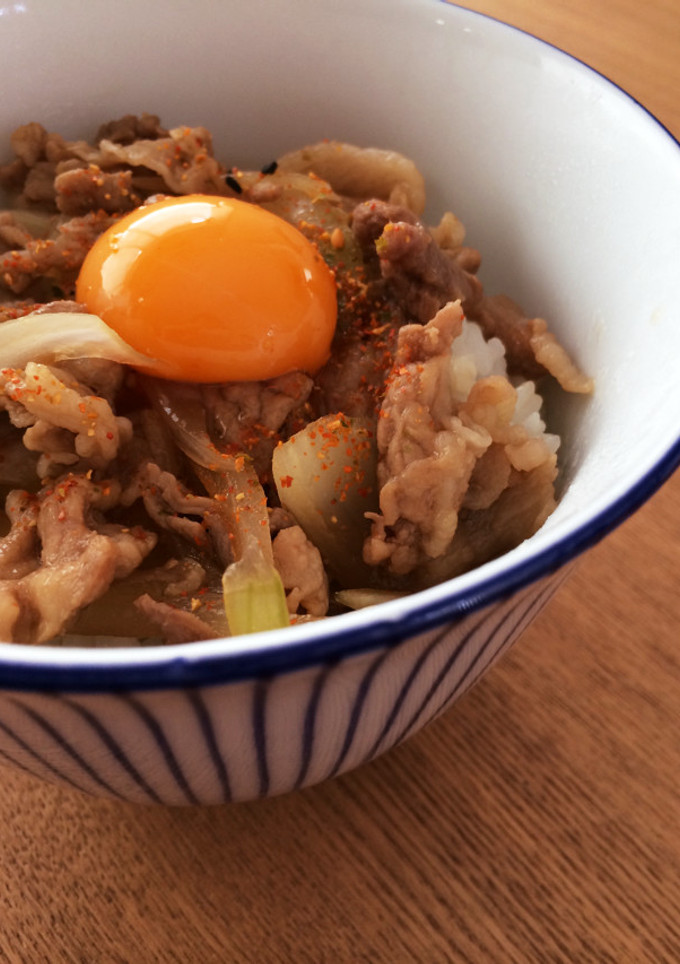 豚丼~生卵deすき焼き風~-レシピのメイン写真