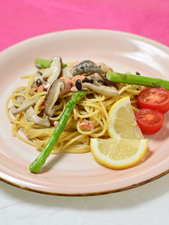 秋の減塩クリームパスタ-レシピのメイン写真