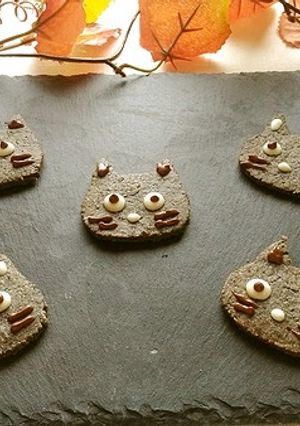 ハロウィンにも！黒ゴマの真っ黒クッキー-レシピのメイン写真