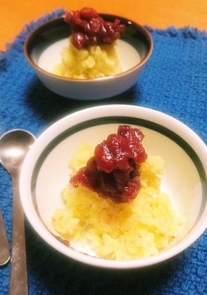サツマイモ小豆-レシピのメイン写真