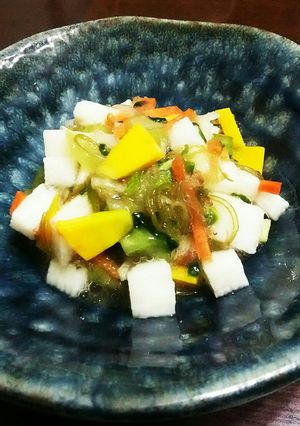 野沢菜昆布と長芋のネバシャキ和え。-レシピのメイン写真