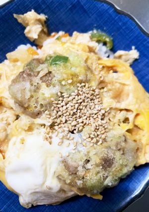 全てレンジ味噌ダレメンチカツとじ丼-レシピのメイン写真