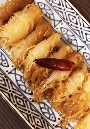結び糸こんにゃくで酒の肴-レシピのメイン写真