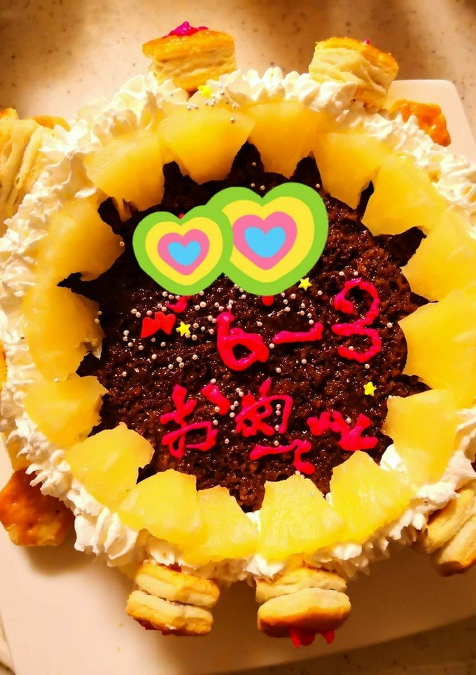 簡単　小学生のケーキの飾りつけ-レシピのメイン写真