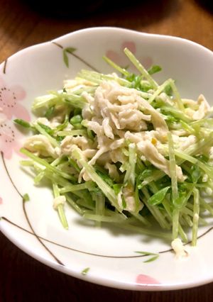 豆苗と切干大根のサラダ~柚子胡椒~-レシピのメイン写真