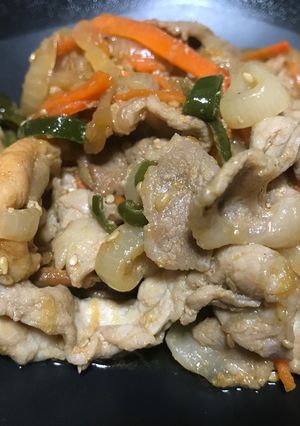 豚肉細切れでプルコギ風炒め-レシピのメイン写真