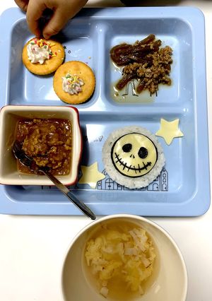 ハロウィンにも使えるジャックのデコご飯-レシピのメイン写真