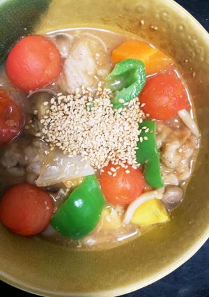 全てレンジ豚こまなすさつま芋甘味噌炒煮-レシピのメイン写真