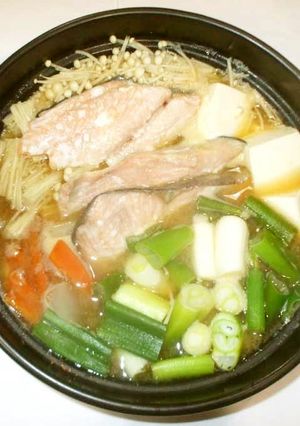 石狩鍋♪簡単鮭味噌鍋-レシピのメイン写真