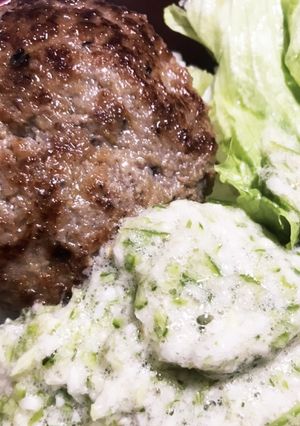 簡単　和風ハンバーグとろろ 丼-レシピのメイン写真