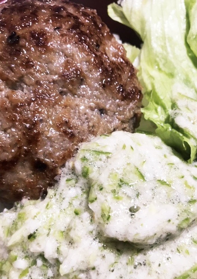 簡単　和風ハンバーグとろろ 丼-レシピのメイン写真