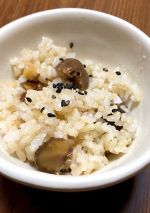 簡単☆市販のむき甘栗で玄米栗ごはん-レシピのメイン写真