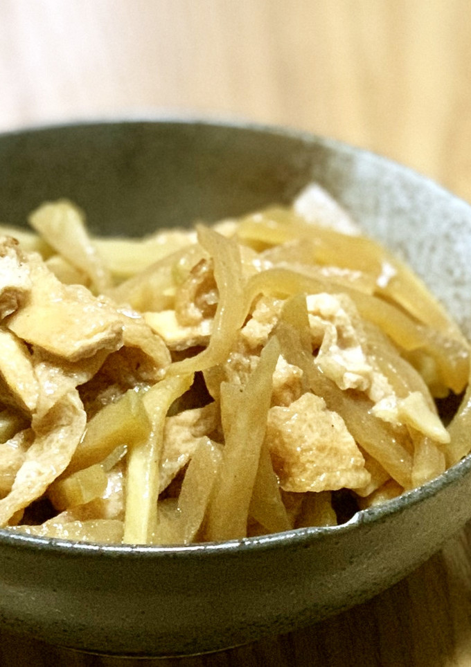 はやと瓜と油揚げの炒め物-レシピのメイン写真